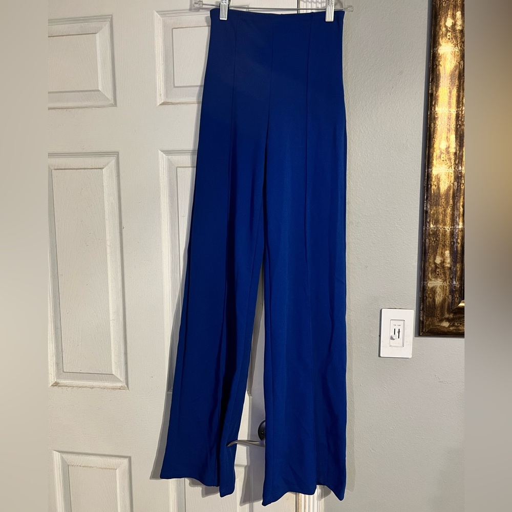 Blue palazzo pants